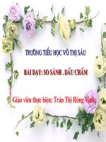 LTVC : So sánh - dấu chấm
