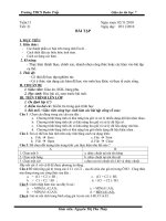 ÔN TẬP CHUẨN BỊ KIỂM TRA 1 TIẾT