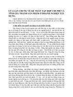 LÝ LUẬN CHUNG VỀ KẾ TOÁN TẬP HỢP CHI PHÍ VÀ TÍNH GIÁ THÀNH SẢN PHẨM Ở DOANH NGHIỆP XÂY DỰNG