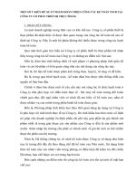 MỘT SỐ Ý KIẾN ĐỀ XUẤT NHẰM HOÀN THIỆN CÔNG TÁC KẾ TOÁN TSCĐ TẠI CÔNG TY CỔ PHẦN THIẾT BỊ THỰC PHẨM