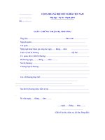 Giấy chứng nhận bị thương