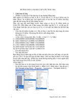 HƯỚNG DẪN LÀM BÀI TẬP LỚN TRẮC ĐỊA