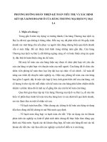 PHƯƠNG HƯỚNG HOÀN THIỆN KẾ TOÁN TIÊU THỤ VÀ XÁC ĐỊNH KẾT QUẢ KINH DOANH Ở CỬA HÀNG THƯƠNG MẠI DỊCH VỤ ĐẠI LA