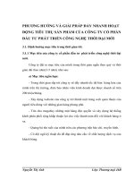 PHƯƠNG HƯỚNG VÀ GIẢI PHÁP ĐẨY NHANH HOẠT ĐỘNG TIÊU THỤ SẢN PHẨM CỦA CÔNG TY CỔ PHẦN ĐẦU TƯ PHÁT TRIỂN CÔNG NGHỆ THỜI ĐẠI MỚI