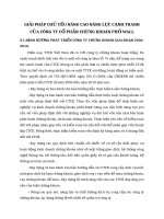 GIẢI PHÁP CHỦ YẾU NÂNG CAO NĂNG LỰC CẠNH TRANH CỦA CÔNG TY CỔ PHẦN CHỨNG KHOÁN PHỐ WALL