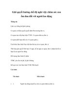 Giải quyết hưởng chế độ nghỉ việc chăm sóc con ốm đau đối với người lao động