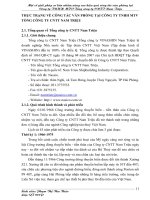 THỰC TRẠNG VỀ CÔNG TÁC VĂN PHÒNG TẠI CÔNG TY TNHH MTV TỔNG CÔNG TY CNTT NAM TRIỆU