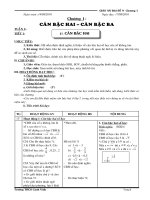 giáo án đại số 9 chương 1