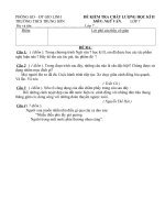 Thi học kỳ II lớp 7