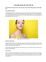 Làm đẹp hoàn hảo cho làn da