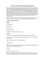 PP Dân gian để giải toán