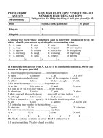 Đề Thi HSG Huyện Vòng 1-Anh Sơn