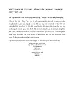 THỰC TRẠNG KẾ TOÁN CHI PHÍ SẢN XUẤT TẠI CÔNG TY CƠ KHÍ ĐIỆN THỦY LỢI