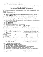 Dap an vong loai SV kinh te luat 