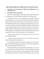 MỘT SỐ ĐẶC ĐIỂM PHÁT TRIỂN SẢN XUẤT CHÈ Ở VIỆT NAM