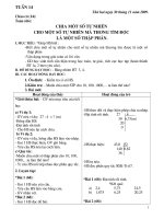 Giáo án tuần 14 CKTKN lớp MỚI