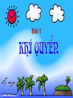 Bài 1: Khí quyển