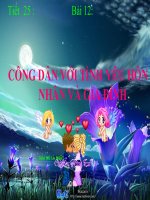 Bài 12 công dân với tình yêu hôn nhân và gia đình