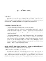 Quy chế tài chính