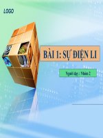 sự điện li lớp 11