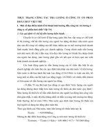 THỰC TRẠNG CÔNG TÁC TRẢ LƯƠNG Ở CÔNG TY CỔ PHẦN HOÁ CHẤT VIỆT TRÌ