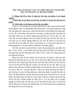 TIÊU THỤ SẢN PHẨM VÀ SỰ CẦN THIẾT PHẢI ĐẨY MẠNH TIÊU THỤ SẢN PHẨM Ở CÁC DOANH NGHIỆP
