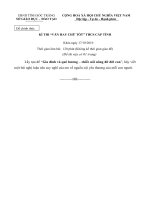 Đề thi Van hay chữ tốt Tỉnh ST 2010-2011