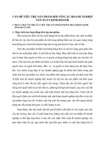 VẤN ĐỀ TIÊU THỤ SẢN PHẨM ĐỐI VỚI CÁC DOANH NGHIỆP SẢN XUẤT KINH DOANH