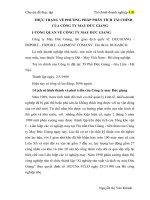 THỰC TRẠNG VỀ PHƯƠNG PHÁP PHÂN TÍCH TÀI CHÍNH  CỦA CÔNG TY MAY ĐỨC GIANG