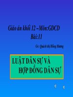 Luật dân sự và Hợp đồng dân sự