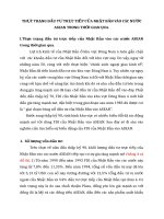 THỰC TRẠNG ĐẦU TƯ TRỰC TIẾP CỦA NHẬT BẢN VÀO CÁC NƯỚC ASEAN TRONG THỜI GIAN QUA