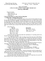 Báo cáo sơ kết Đội