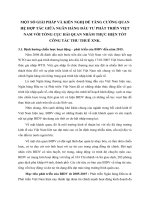 MỘT SỐ GIẢI PHÁP VÀ KIẾN NGHỊ ĐỂ TĂNG CƯỜNG QUAN HỆ HỢP TÁC GIỮA NGÂN HÀNG ĐẦU TƯ PHÁT TRIỂN VIỆT NAM VỚI TỔNG CỤC HẢI QUAN NHẰM THỰC HIỆN TỐT CÔNG TÁC THU THUẾ XNK