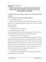 THỰC TẾ CÔNG TÁC KẾ TOÁN LƯU CHUYỂN HÀNG HOÁ XUẤT KHẨU TẠI CÔNG TY XUẤT NHẬP KHẨU INTIMEX