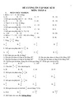 ĐỀ CƯƠNG ÔN TẬP HKII