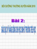 GIÁO DỤC KỸ NĂNG SỐNG