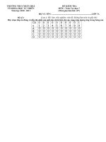 Đề kiểm tra tự chọn toán 7 bài 1 đề 1