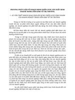 PHƯƠNG PHÁP LUẬN VỀ HOẠCH ĐỊNH CHIẾN LƯỢC SẢN XUẤT KINH DOANH TRONG NỀN KINH TẾ THỊ TRƯỜNG