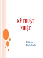 GIỚI THIỆU CHUNG KỸ THUẬT NHIỆT