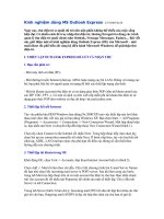 Kinh nghiệm dùng MS Outlook Express