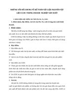 NHỮNG VẤN ĐỀ CHUNG VỀ KẾ TOÁN VẬT LIỆU NGUYÊN VẬT LIỆU CCDC TRONG DOANH  NGHIỆP SẢN XUẤT