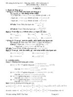 Ôn thi học kì I năm 2010( bản chính thức)