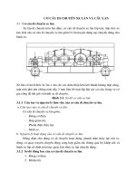 Cơ cấu di chuyển xe lăn và cầu lăn