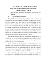 THỰC TRẠNG CHO VAY TIÊU DÙNG TẠI NGÂN HÀNG NÔNG NGHIỆP VÀ PHÁT TRIỂN NÔNG THÔN CHI NHÁNH QUẬN 5  TPHCM