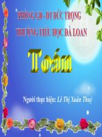 tiet - Số 0 trong phép trừ