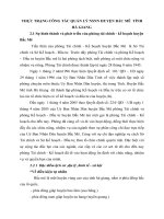 THỰC TRẠNG CÔNG TÁC QUẢN LÝ NSNN HUYỆN BẮC MÊ  TỈNH HÀ GIANG