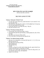 ĐỀ CƯƠNG ÔN TẬP TỐT NGHIỆP PHẦN: KINH TẾ VĨ MÔ