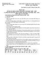 BÁO CÁO  ĐỊA LÍ  2010