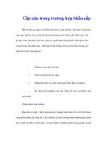 Cấp cứu trong trường hợp khẩn cấp