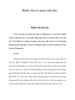 Bệnh của cơ quan sinh dục